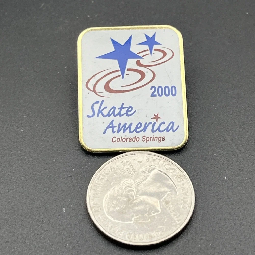 2000 Colorado Springs Skate‎ America Figure Skating Lapel Hat Pin
